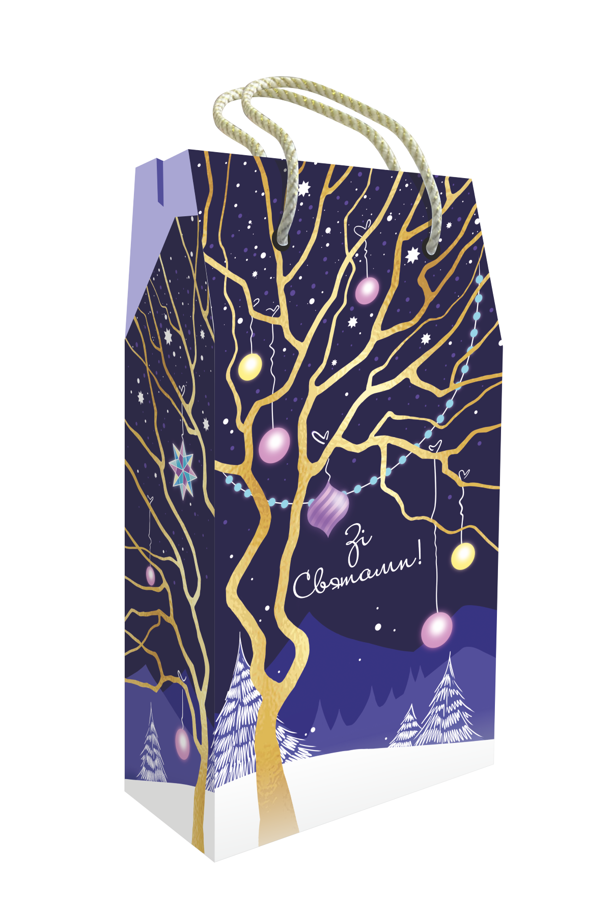 Новорічний подарунок NEW 2026 "Ніч перед святом" 1000 грам ТМ Майстерня подарунків